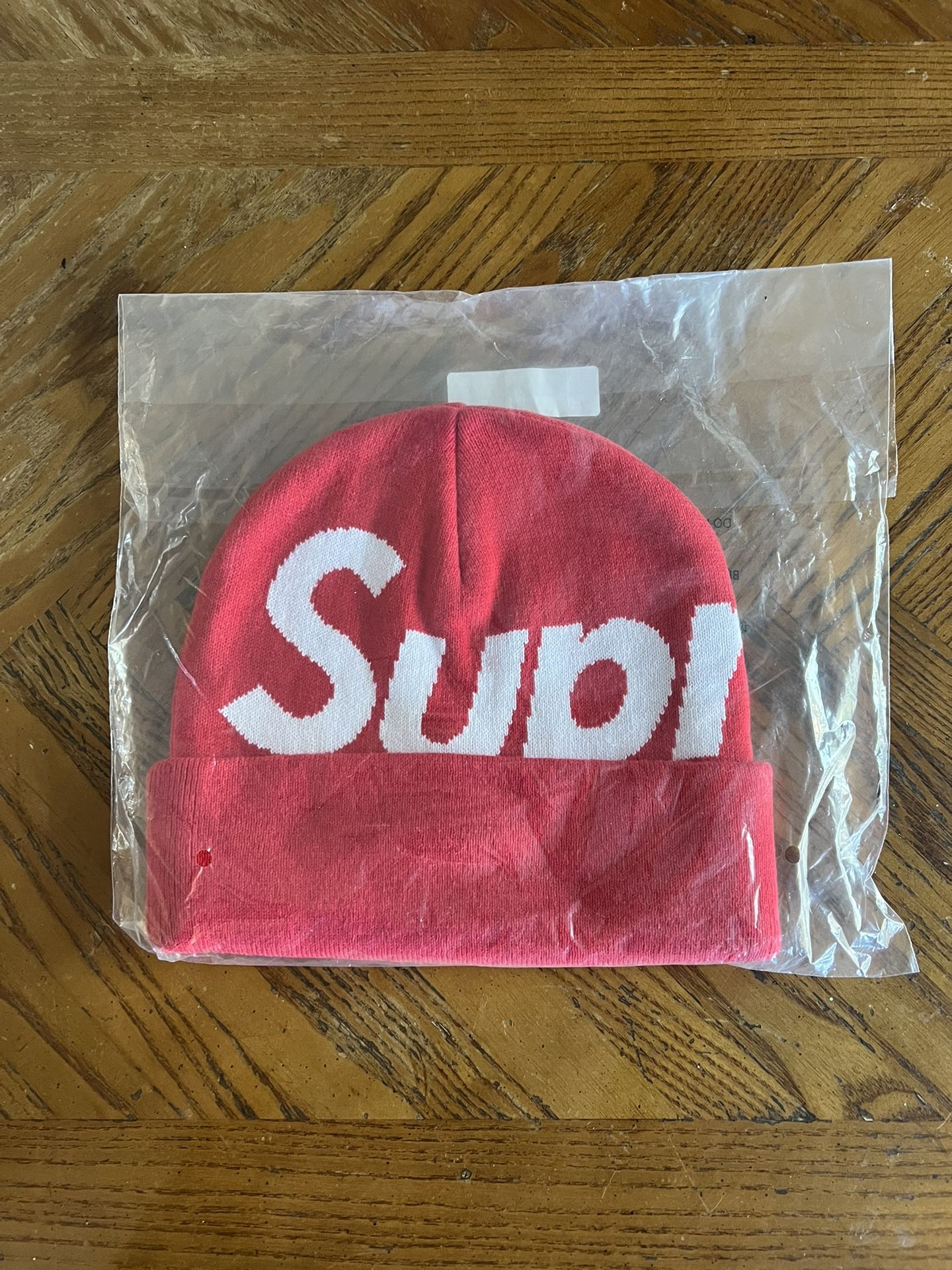 Supreme Big Logo Beanie (FW25) Red