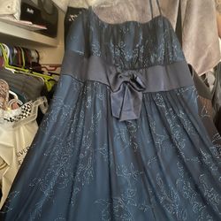 2xl blue dress 