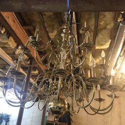 Brass Chandelier 