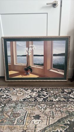 Custom framed painting