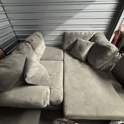 Gray L Shape Couch