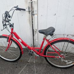 iPed 26" Foldable Girls Bicycle 6 Speed Shimano 