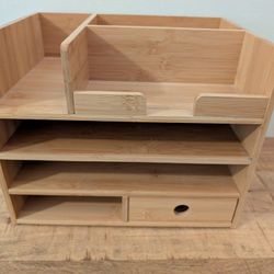 Wooden Desk Organizer