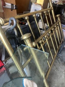 Gold Plated King Size Bed Head