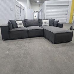 *Same Day Delivery Available!* 
Grey Reversible Chaise Sectional
