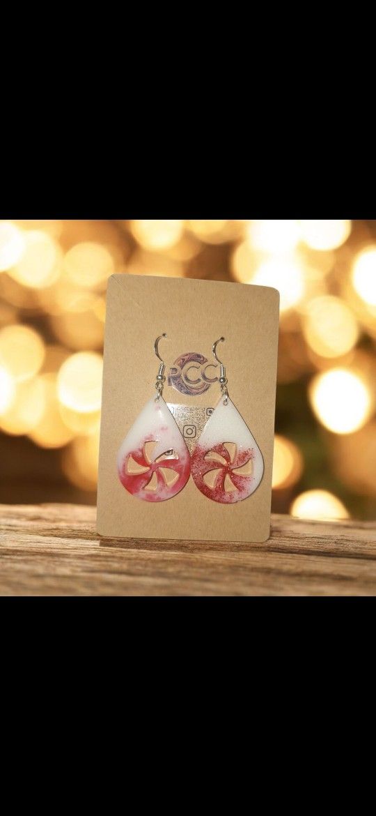 Peppermint Candy Earrings 