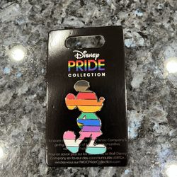 Disney Parks Mickey Mouse Rainbow Pride Collection Pin. Brand new on original card.  