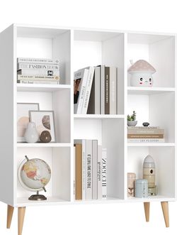 8 Cube Open Book Shelves Storage Organizer
