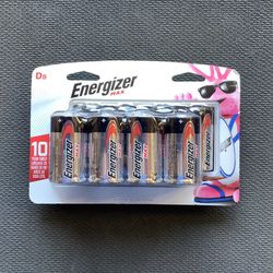 8 Pack Energizer D Alkaline Batteries