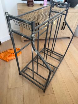 Bike and helmet rack