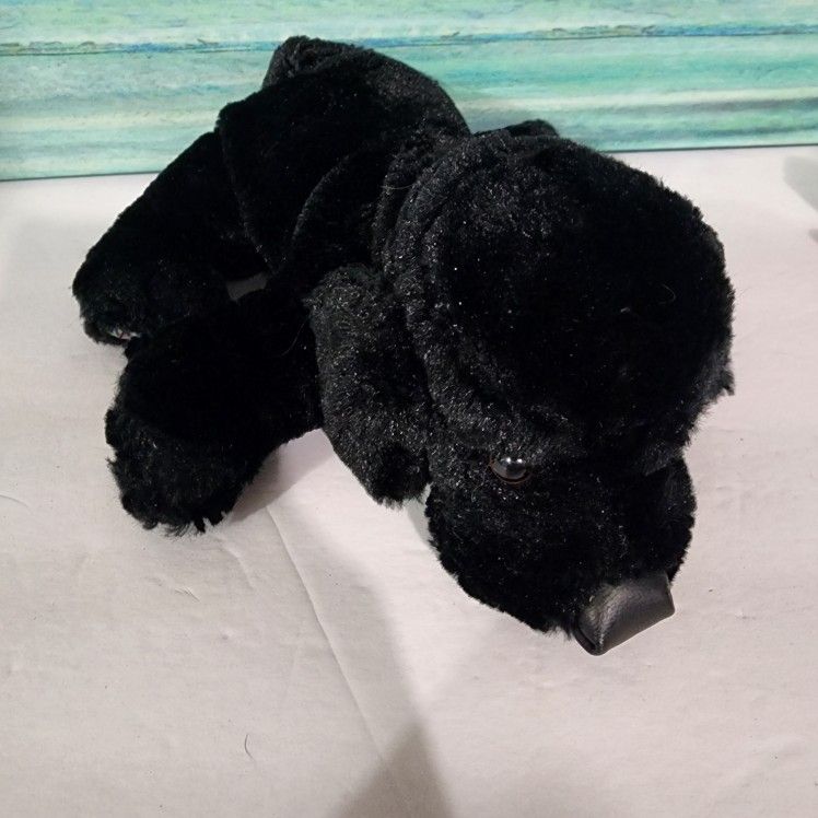 Black Lab Stuffed Dog
