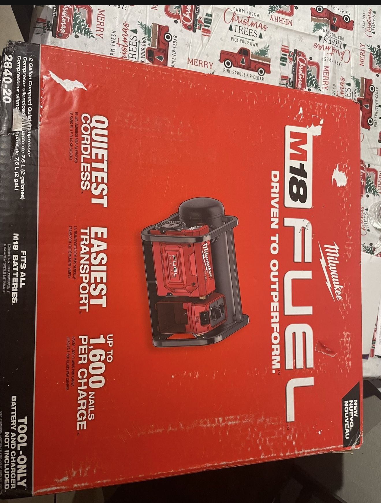 Milwaukee Fuel M18v 2 Gallon Oil Free Air Compressor Tool Only New $325 Firm In N Lakeland