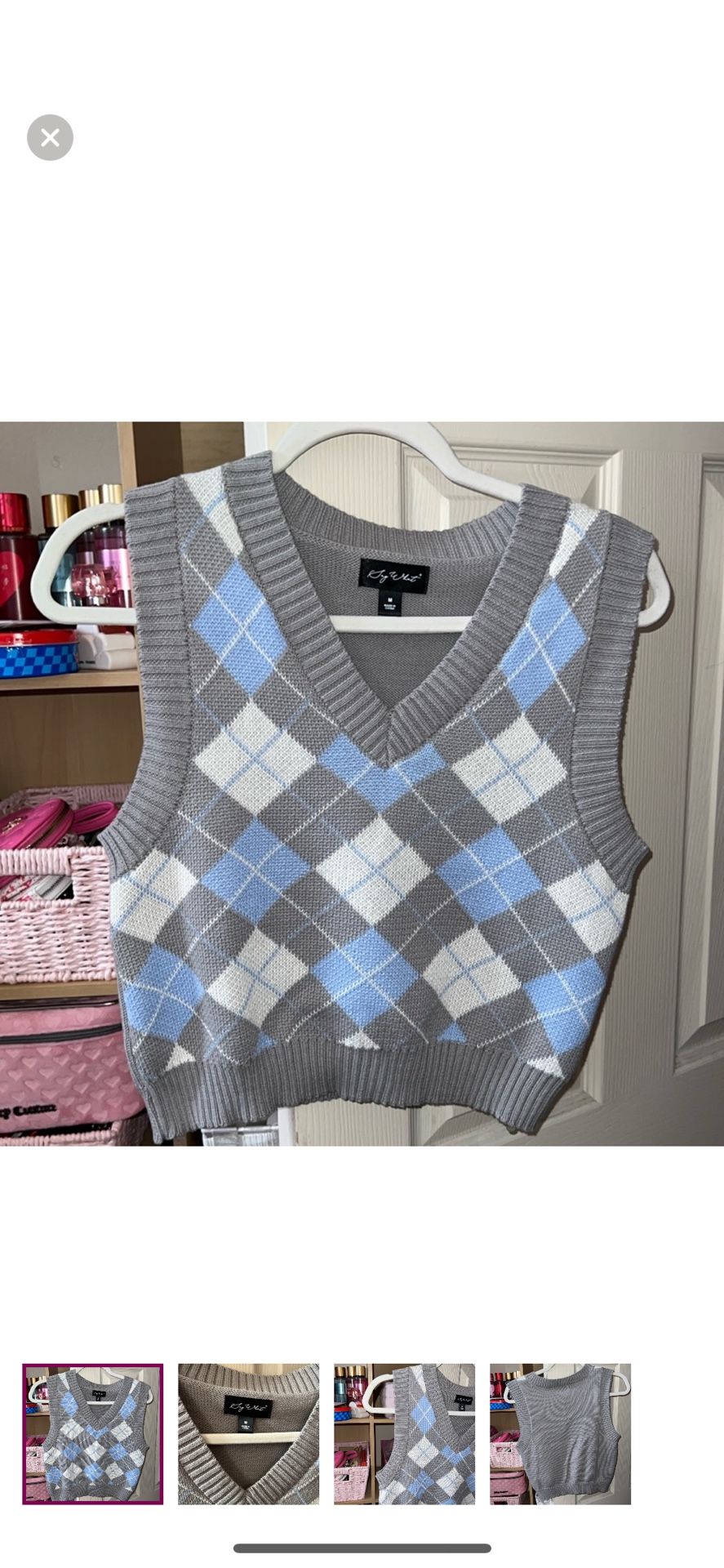 Argyle Knit Vest