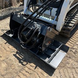 Skid Steer Vibrating Plate Compactor Attachment 