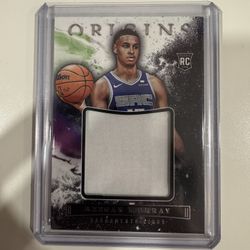 2022-23 Panini Origins - Rookie Jumbo Jerseys Keegan Murray #JJ-KMK (MEM, RC)