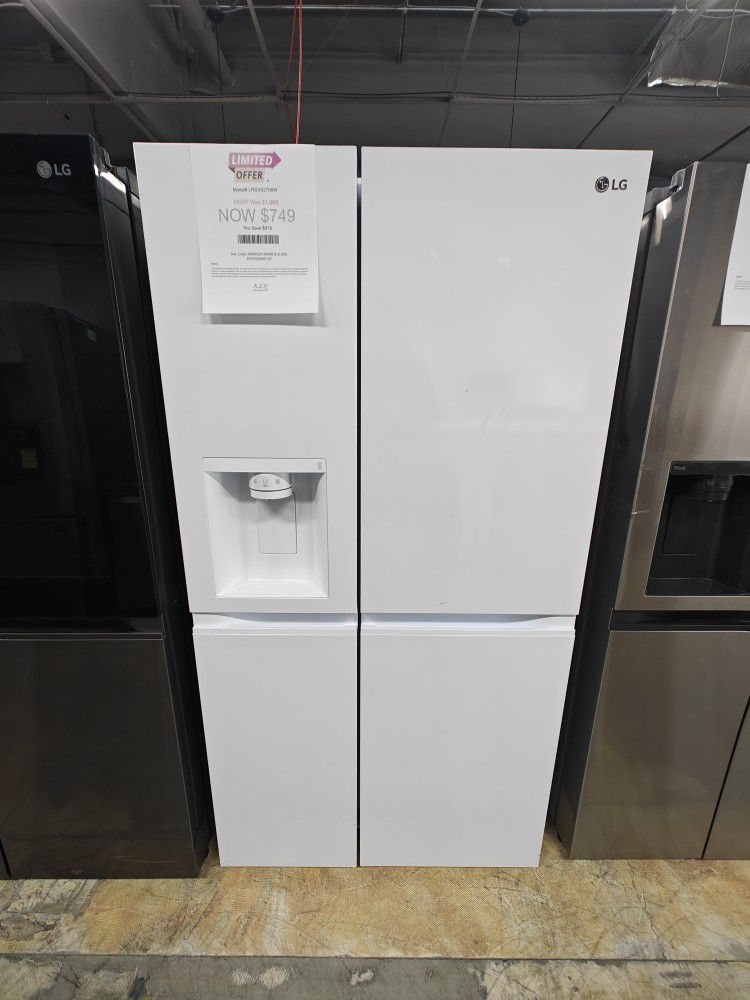 LG side by side refrigerator unused