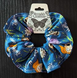 Rick and Morty 5-Inch Handmade Cotton Scrunchie – Cute & Unique Hair Accessory