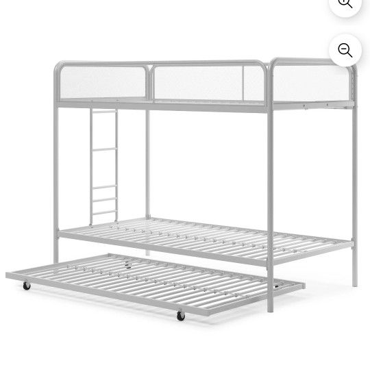 New Inbox Triple Twin Bunk Bed With Trundle Mattress Not Included