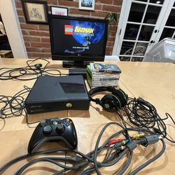 Xbox 360 Bundle With 9 Games & Headset 