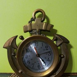 Vintage Authentic Solid Brass Ship's Clock