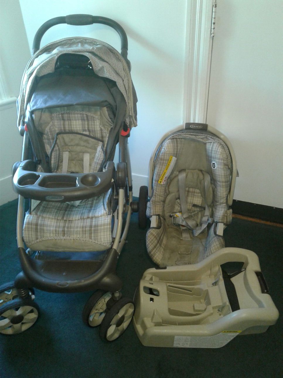Graco stroller with the car seat