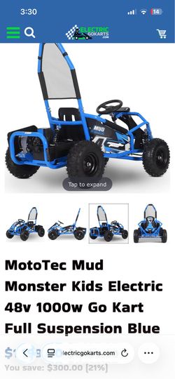 Mototec mud monster  48v 1000watt go kart