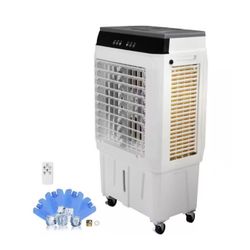 Air Cooler 2100 CFM 3-Speeds Portable Evaporative Coller for 750 sq. ft. Oscillating Swamp Cooler with 12 H Timer 