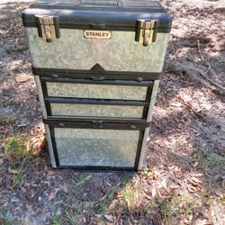 Stanley rolling toolbox with hand tools