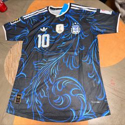 Argentina jersey away messi #10 player versión size S M L xl xxl