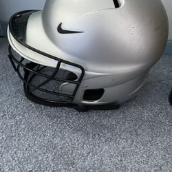 Nike Baseball Helmet And Rawlings Baseball Glove 