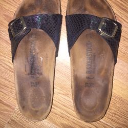 Birkenstock Madrid size 37 Black mermaid  