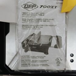 Qep 700 XT Wet Tile Saw with Table Extention