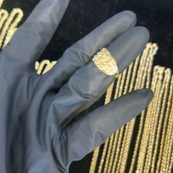 10kt Gold Nugget Ring 0875 