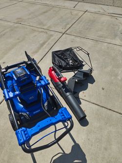 40v kolbalt push mower and corded toro blower 280 firm see pictures details specs