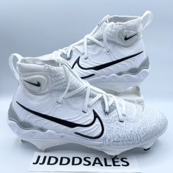 Nike Alpha Huarache NXT Baseball Cleats White Black DJ6517-100 Men’s Sizes NEW