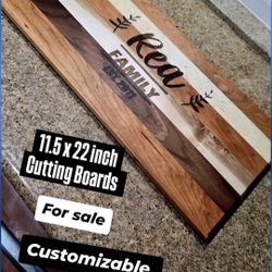 Custom Wood Cutting Board, Maple Cherry Walnut. Kitchen House 