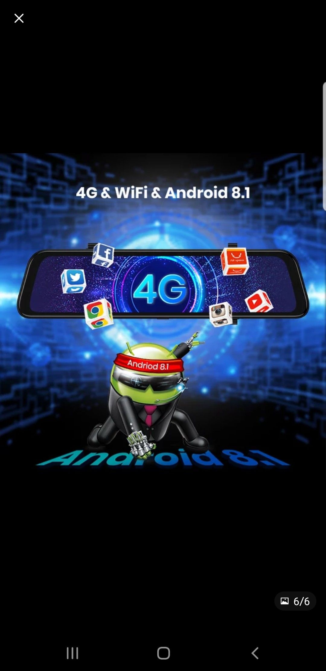 G WIFI 12'' Android 8.1 ADAS Dash Cam 2GB+32GB 10 in 1 Car DVR Mirror Camera with GPS Bluetooth Full HD 1080P Video Recorder