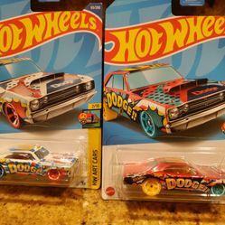 HOTWHEELS Dodge Muscle Toy Vehicles Bundle 2