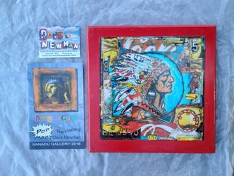 Signed Artwork Dave Newman Autographed Indian 