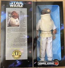 1997 Kenner Star Wars Collector Series Admiral Ackbar Action Figure 12 inch NIB