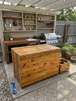 Rustic Wood Bar