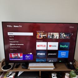 55” TCL 4K UHD HDR Roku Smart TV