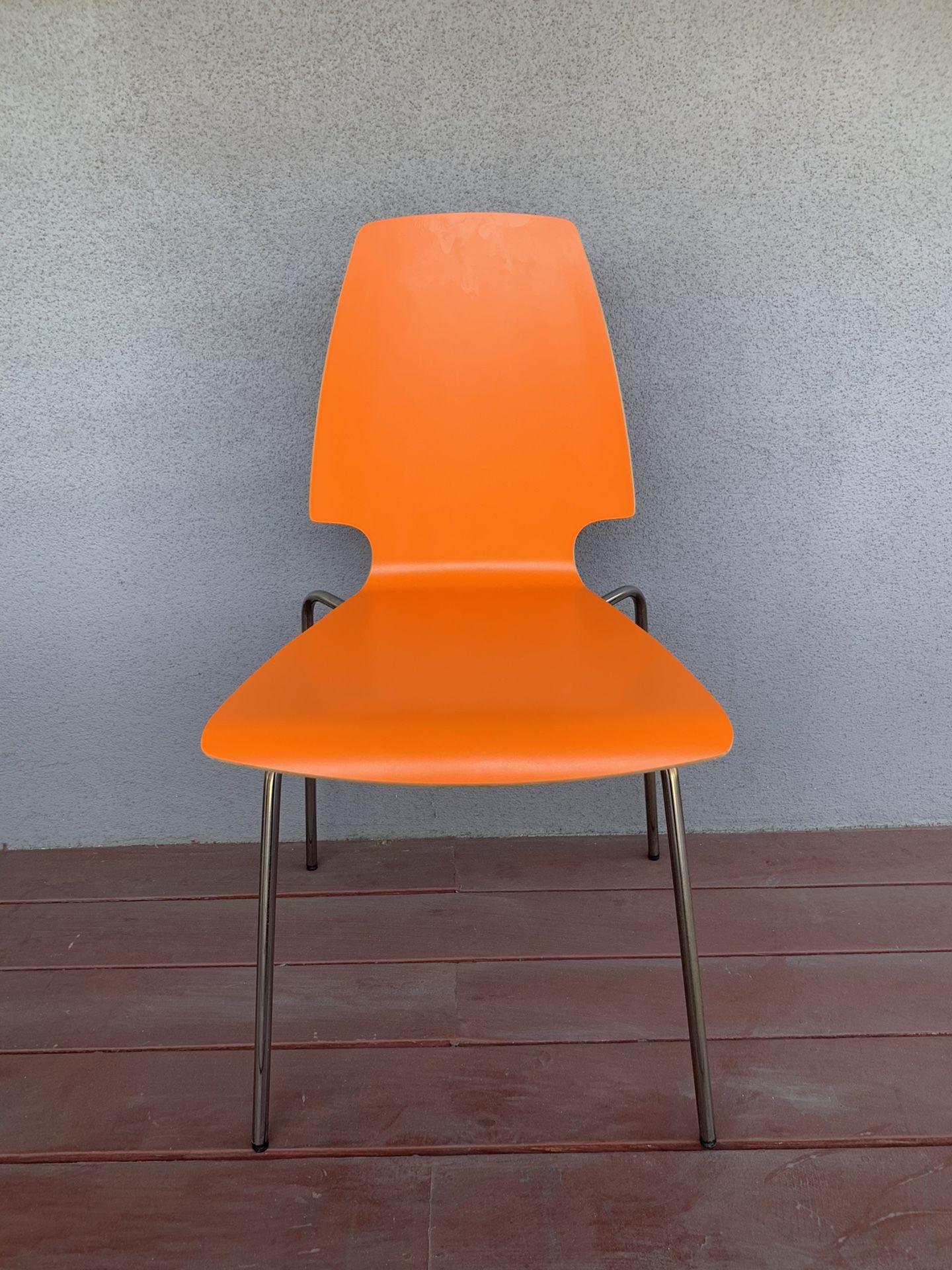 IKEA VILMAR Orange Chairs - Set of 4