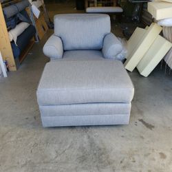 CHAIR AND OTTOMAN