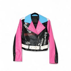 Punk Rock Faux Leather Jacket Women’s