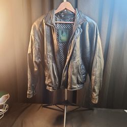 Leather Jacket Size Medium