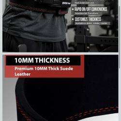 Size L Powerlifting Lever Gym Belt – Power 8MM, 10MM or 13MM Extreme Heavy Duty Genuine Leather Belts - Squats Deadlifts Bodybuilding Weight Lifting I