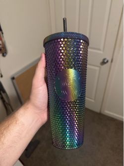 Multi color Starbucks cup