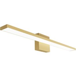 24inch Modern Gold Bathroom Vanity Light Frosted Aluminum Modern LED Gold Bathroom Light Fixtures White Light 6000K