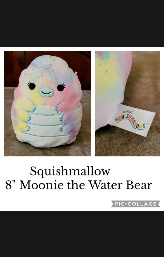 Squishmallow, 8" Moonie/Water Bear 